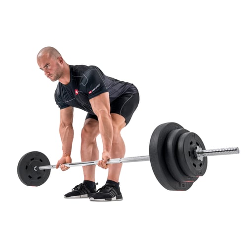 Hantelset 39kg + Langhantelstan