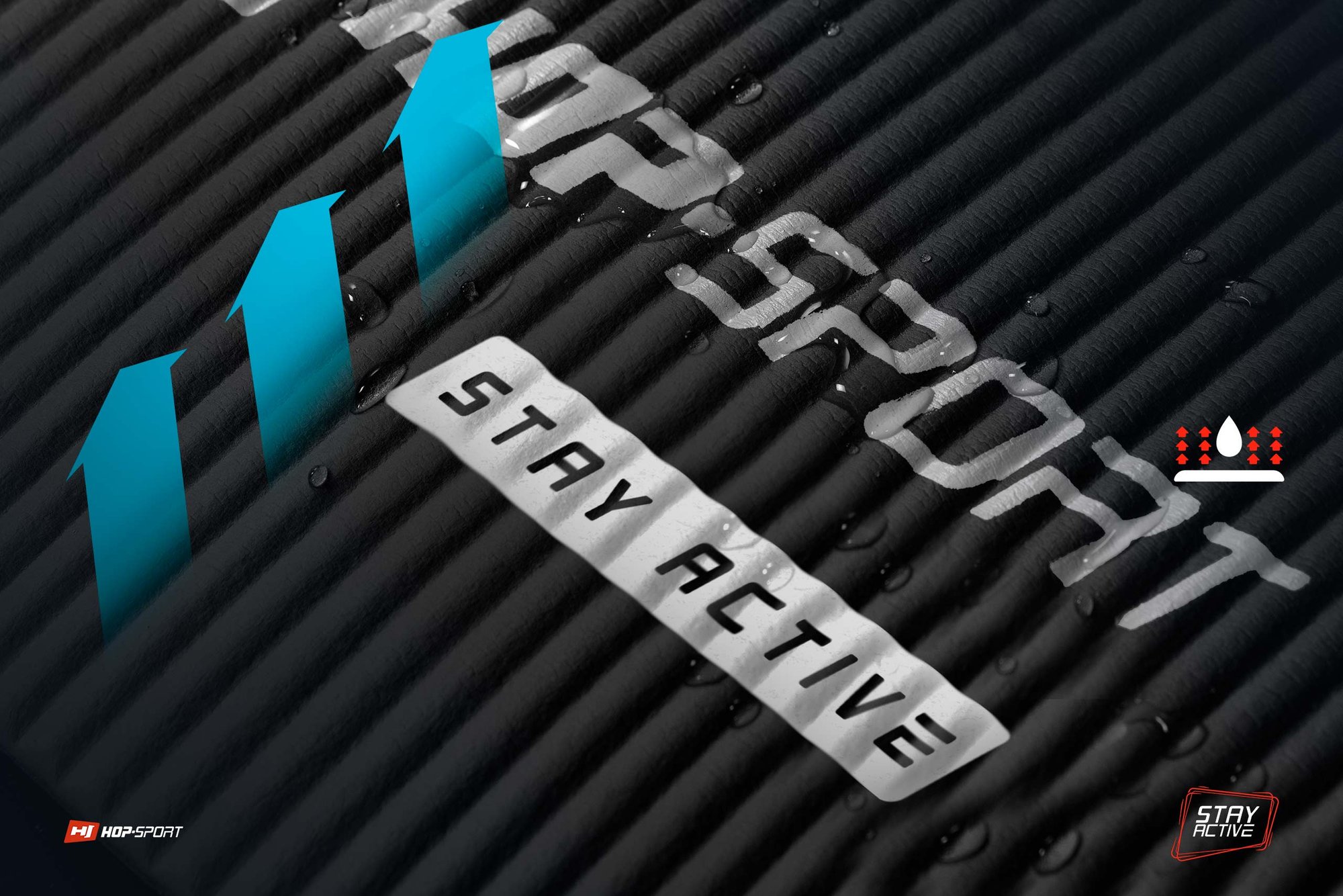 Logo op de mat 1 cm zwart