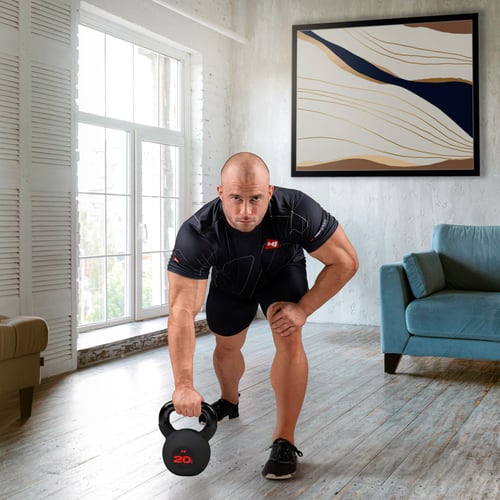 Kettlebell żeliwny 20kg HS-IB02