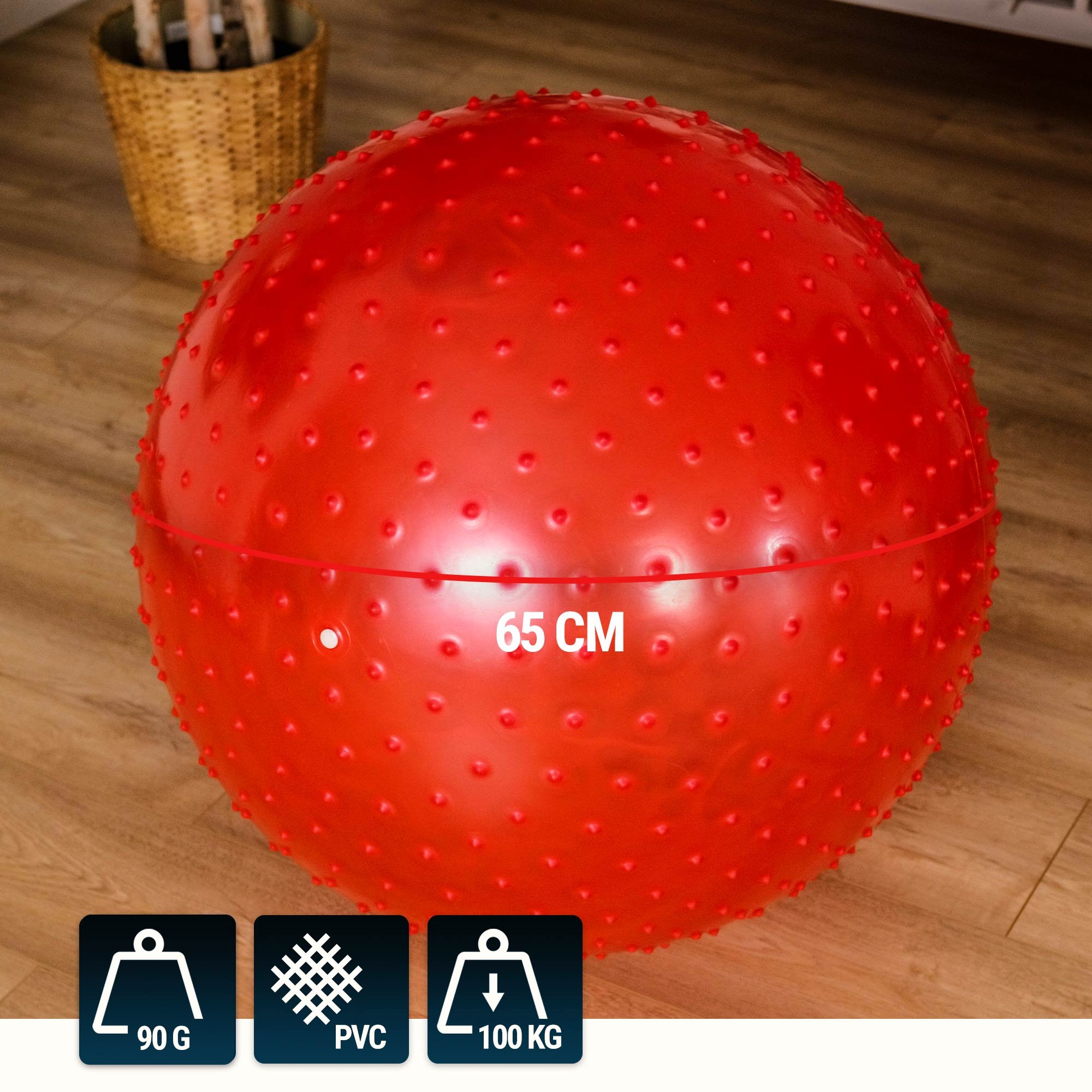 Afmetingen van de bal rood