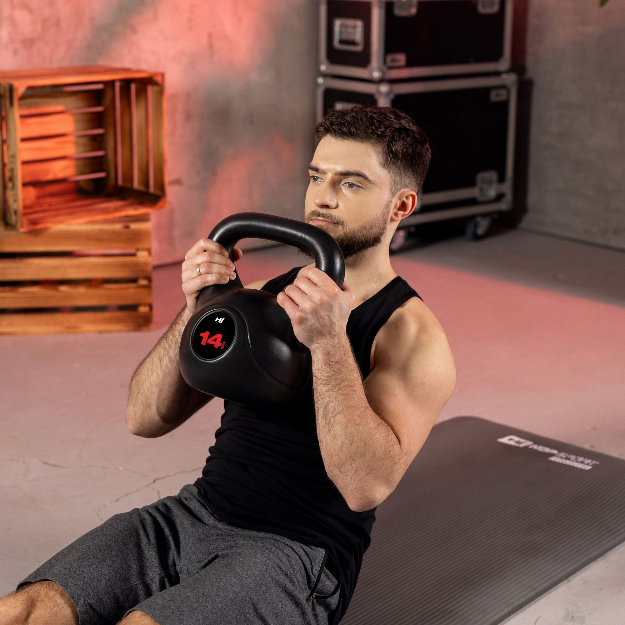 Krachttraining met kettlebell 14 kg