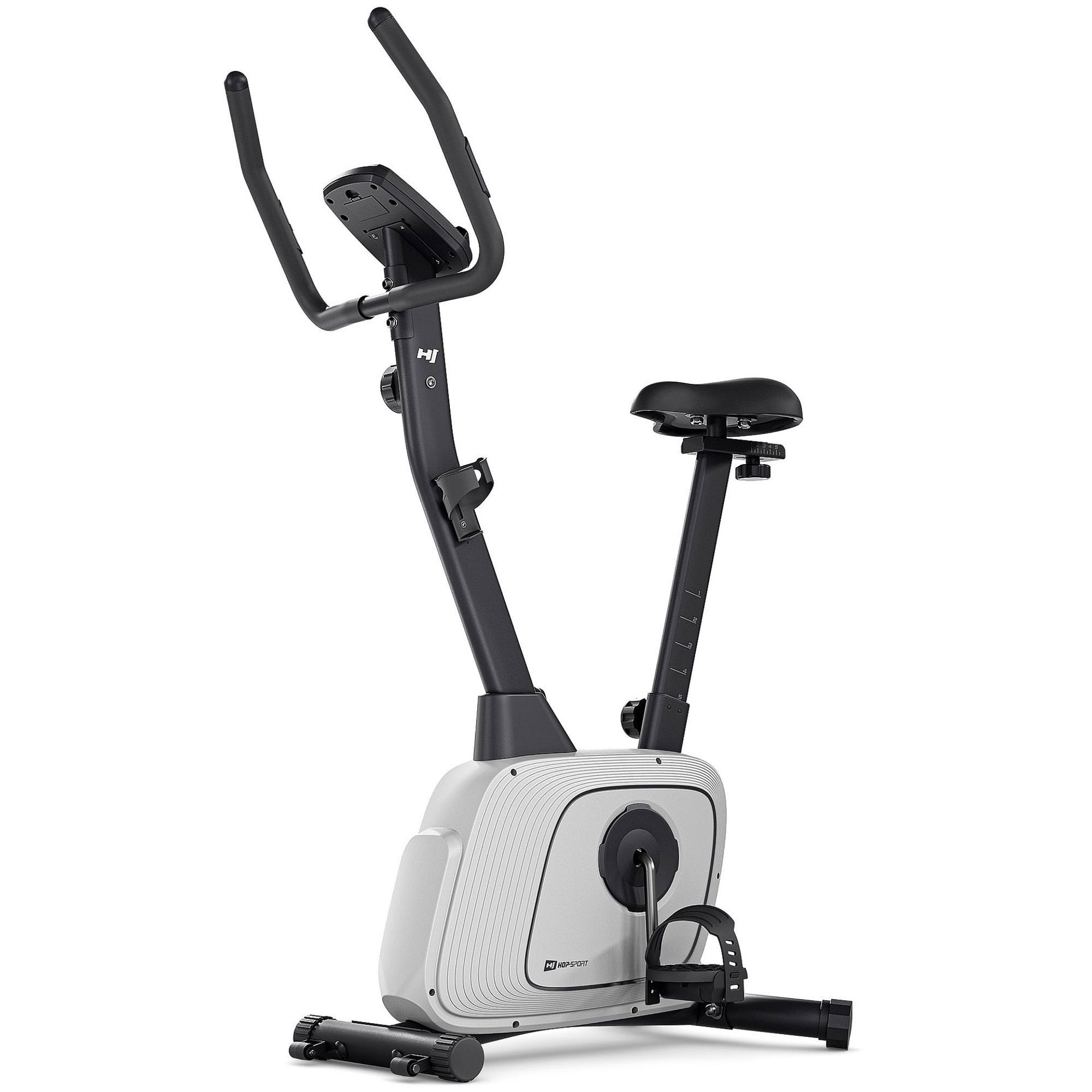 Comfortabele hometrainer met ergonomisch zadel en stabiele pedalen