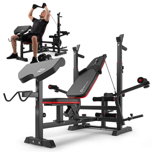 Hantelbank HS-1075 mit Curlpult