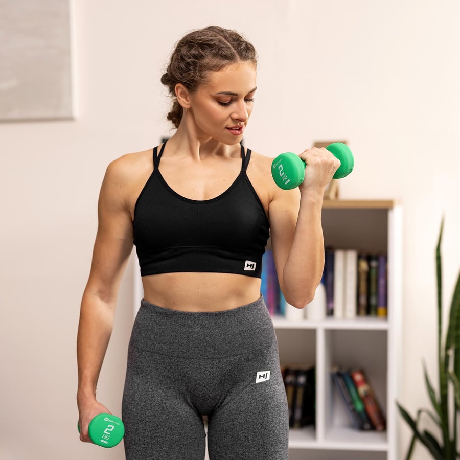 Zestaw hantelek winylowych okrą