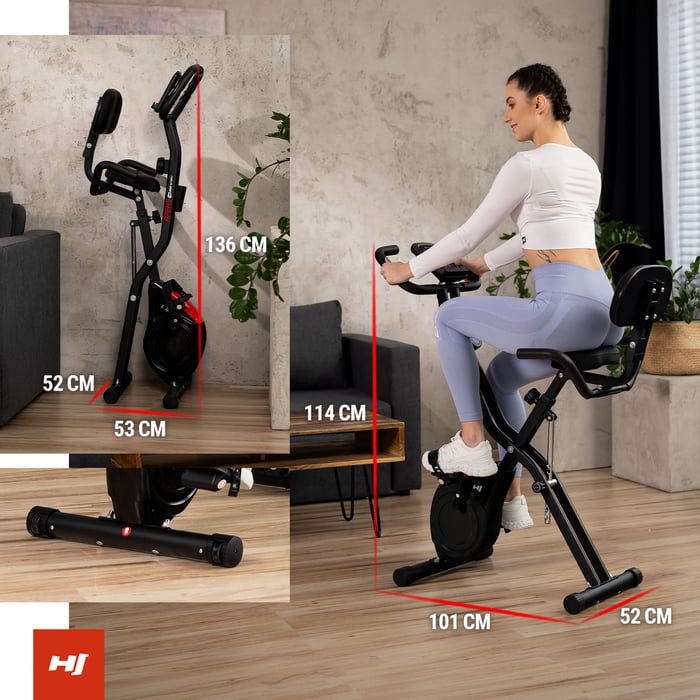 Hometrainer van Hop-Sport met afmetingen