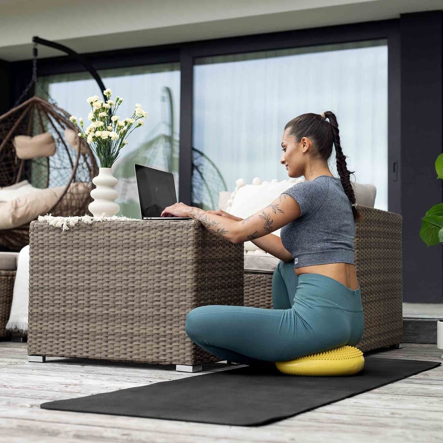 Poduszka sensoryczna żółta zdję