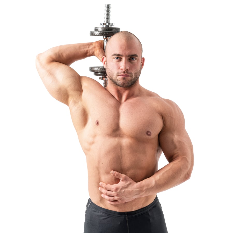 Kurzhantelset aus Gusseisen 1x2