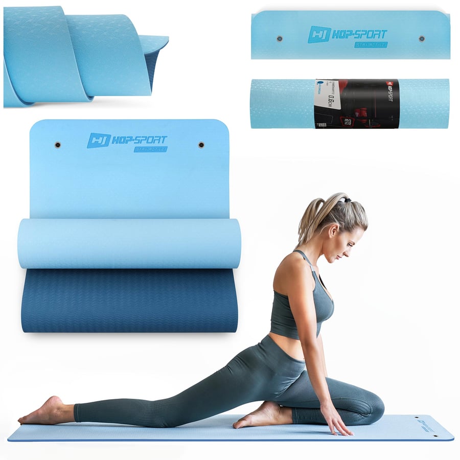 Yogamatte TPE mit Ösen 0,8cm HS