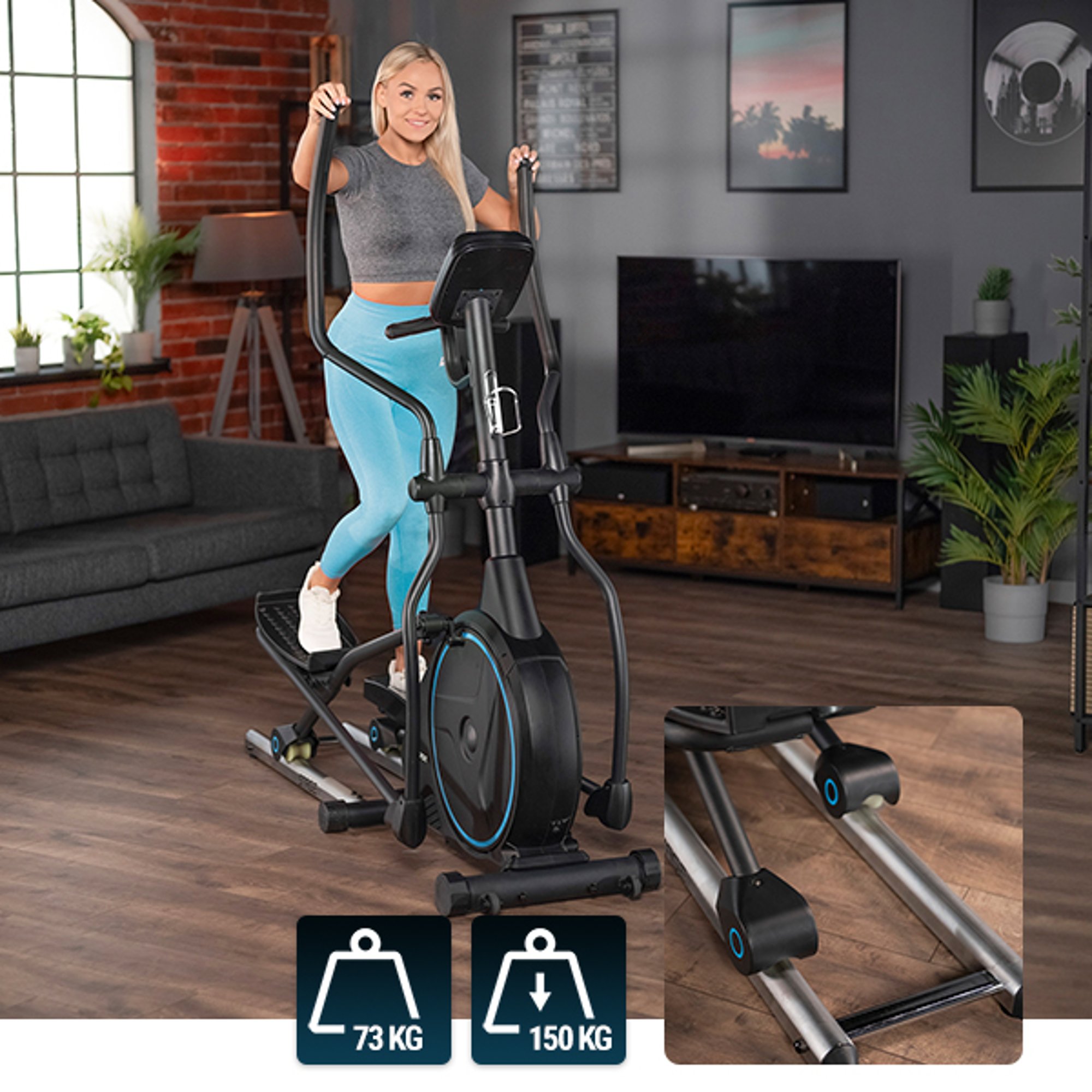 Voorwielaandrijving en de dubbele rol bij de crosstrainer 160CF Stage