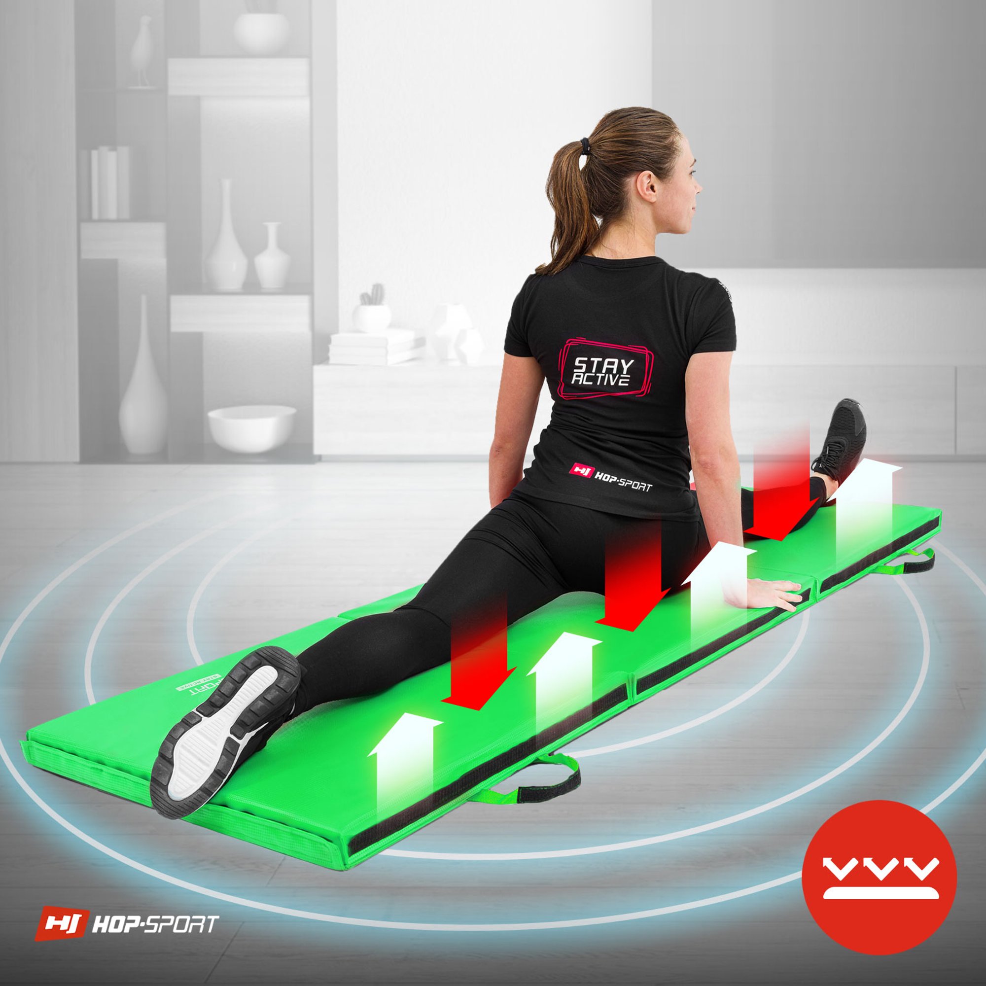 warmhoudende turnmat groen