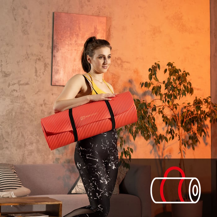 yogamat met draagriem