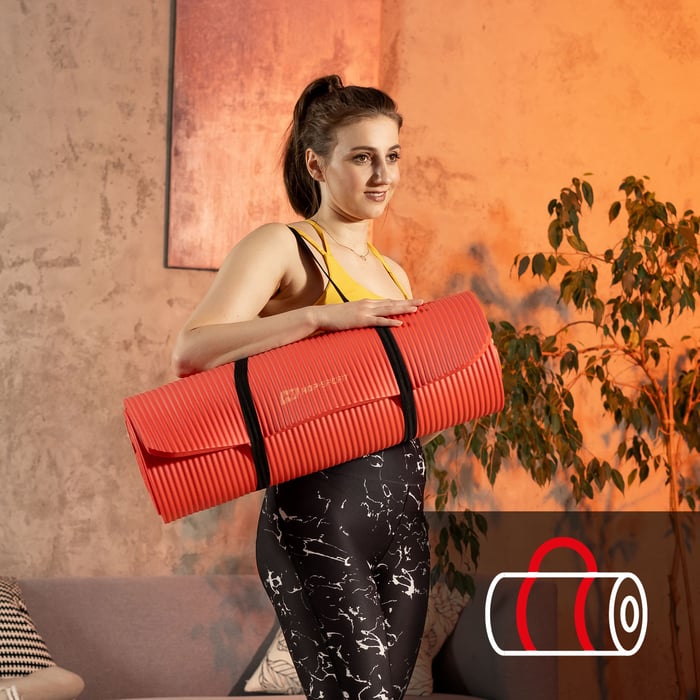 gymnastiekmat met draagriem