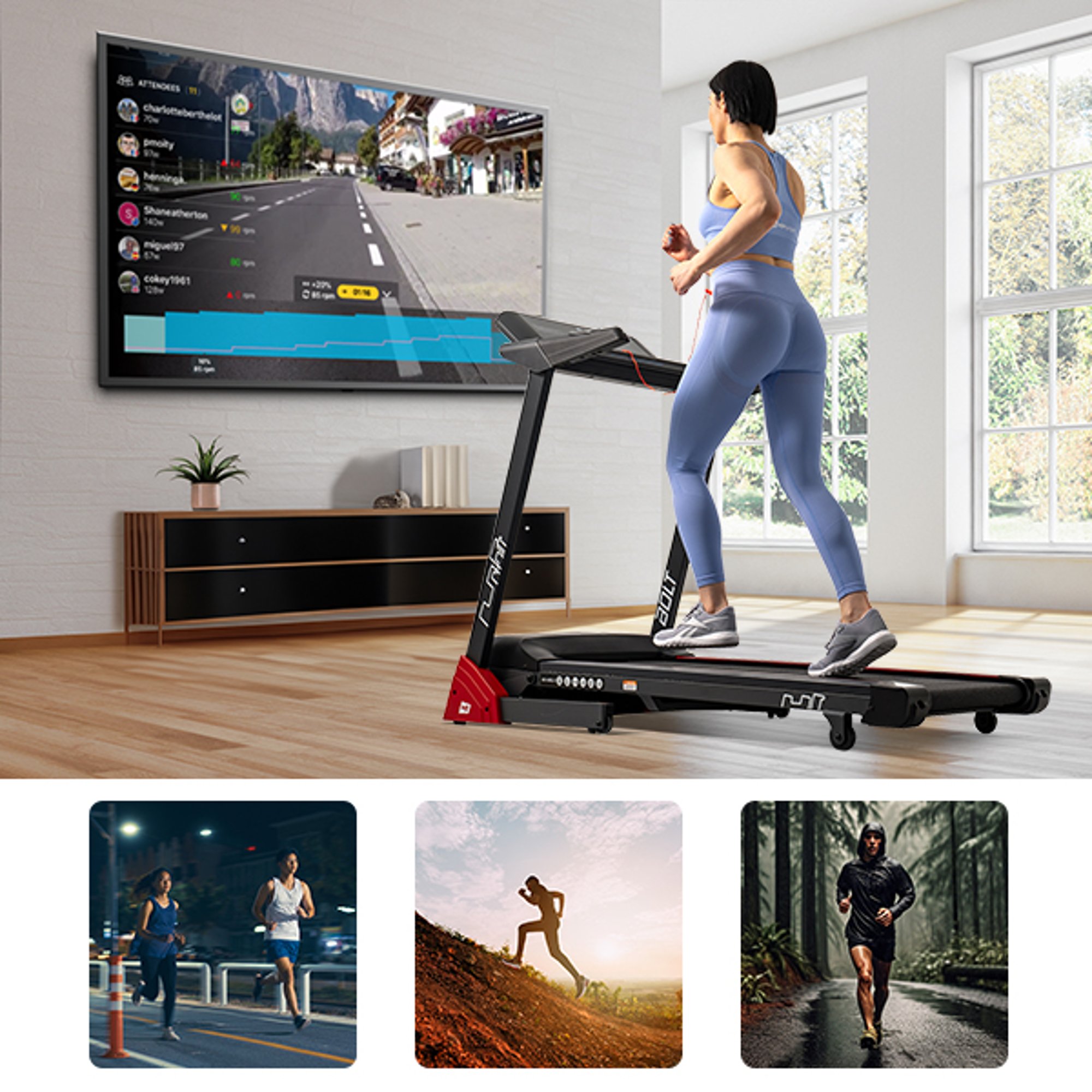 Compatibiliteit met de FitShow en Kinomap applicatie 