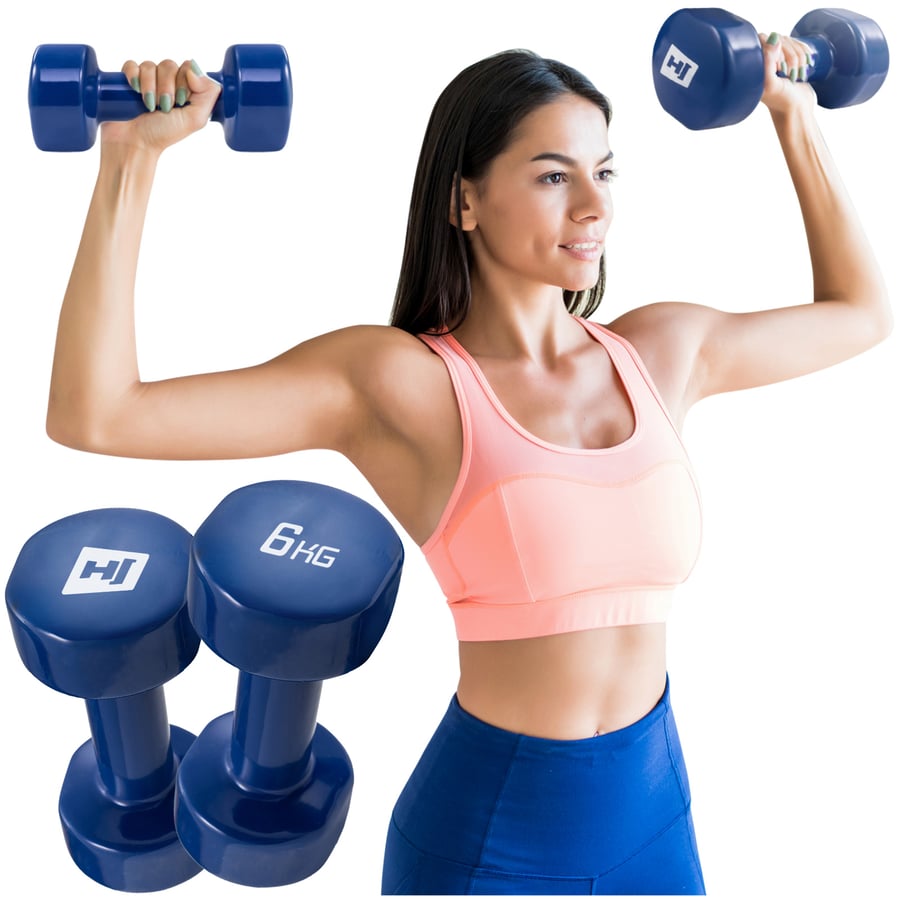 Kurzhantel 2er Set aus Vinyl 2x