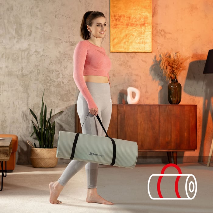 gymnastiekmat met draagriem
