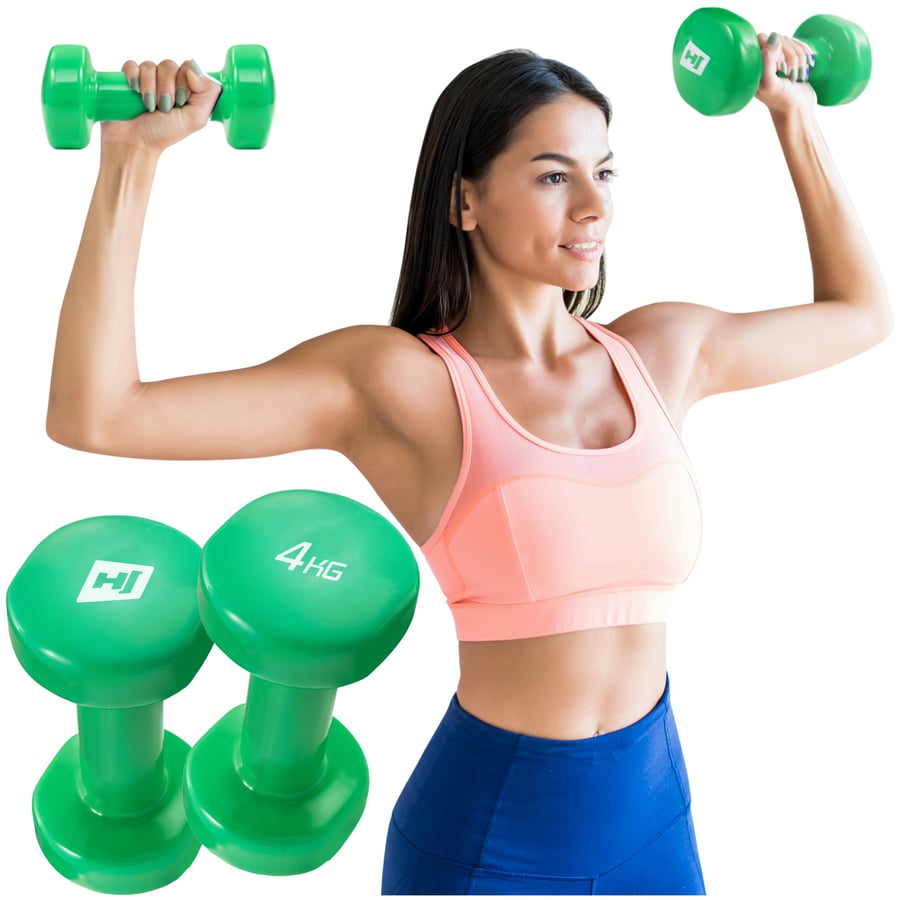 Kurzhantel 2er Set aus Vinyl 2x