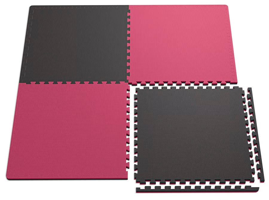 Mata puzzle EVA 2cm czarno/czer - 8