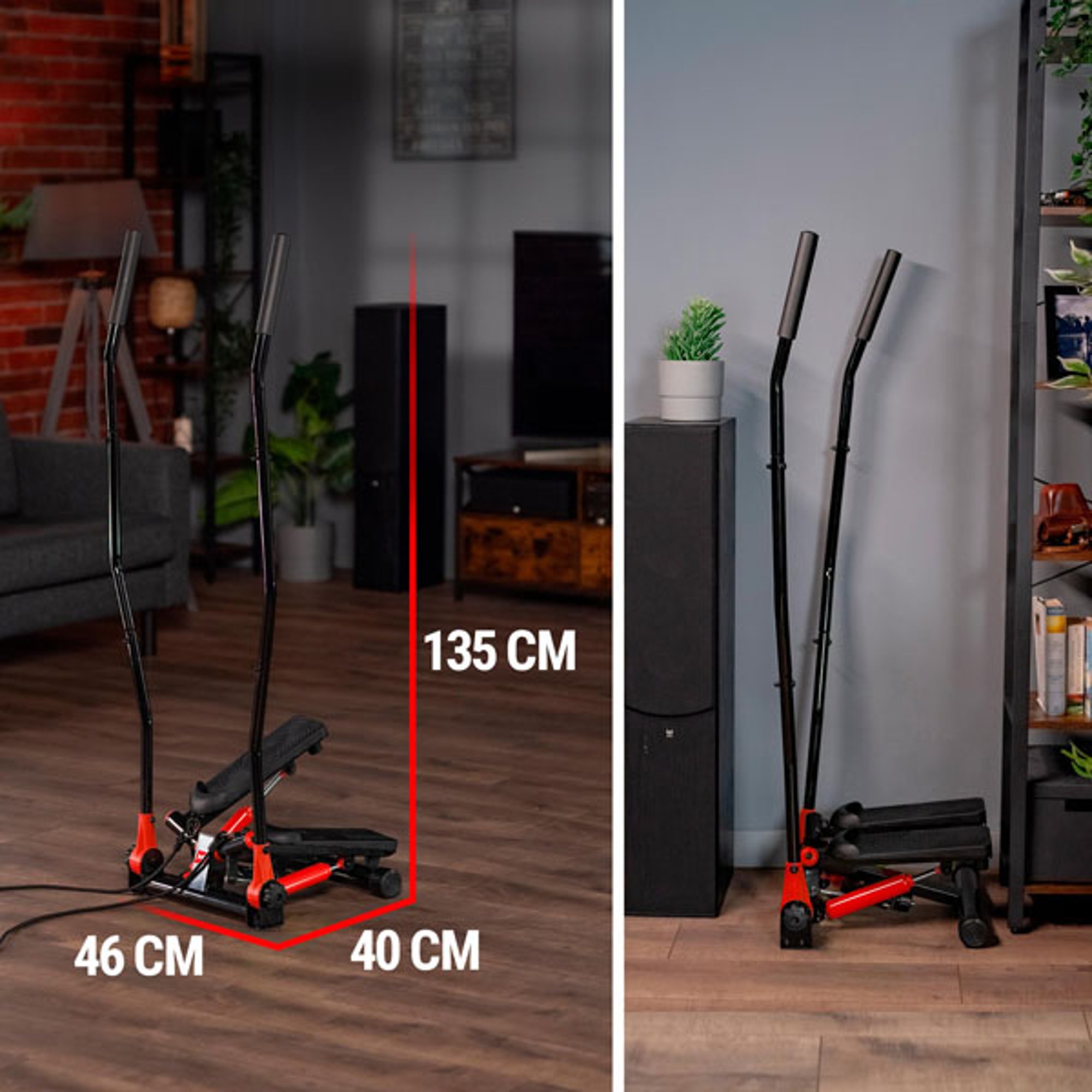 Technische gegevens - Stepper 045S met handgrepen van Hop-Sport