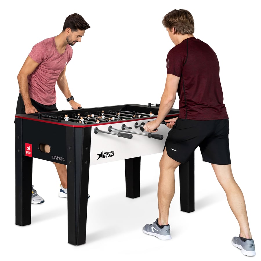 Tischkicker ULTRA- schwarz/weiß