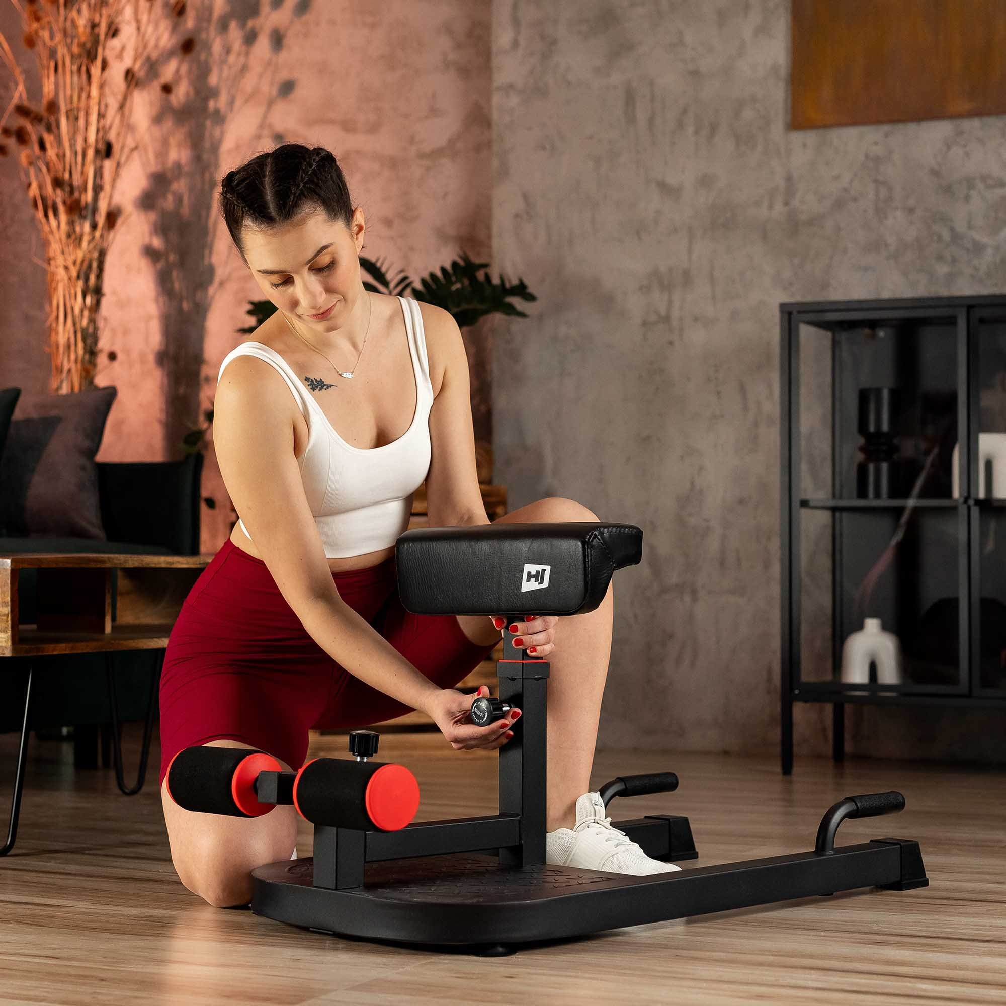 Hoogte-instelling van het kussen op de HS-2020SM trainer