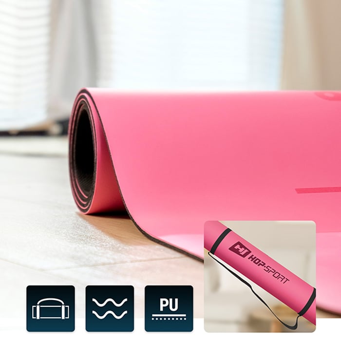 yogamat met draagriem en PU-oppervlak