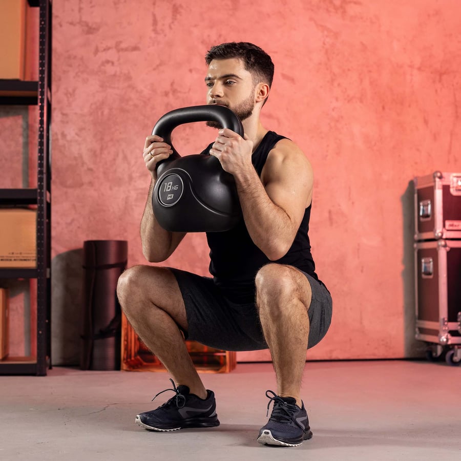 Kettlebell aus Kunststoff 18kg