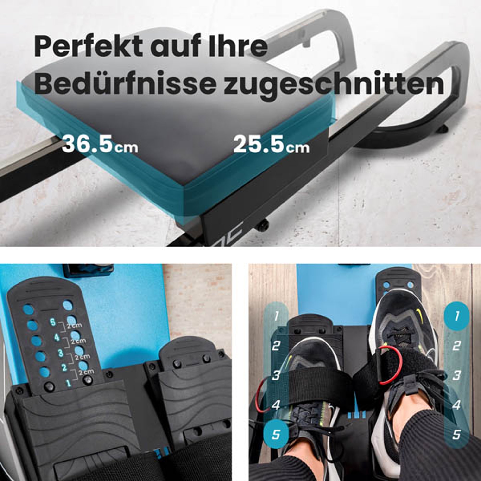 Antislip voetpedalen en ergonomisch zadel bij 070R Nuke