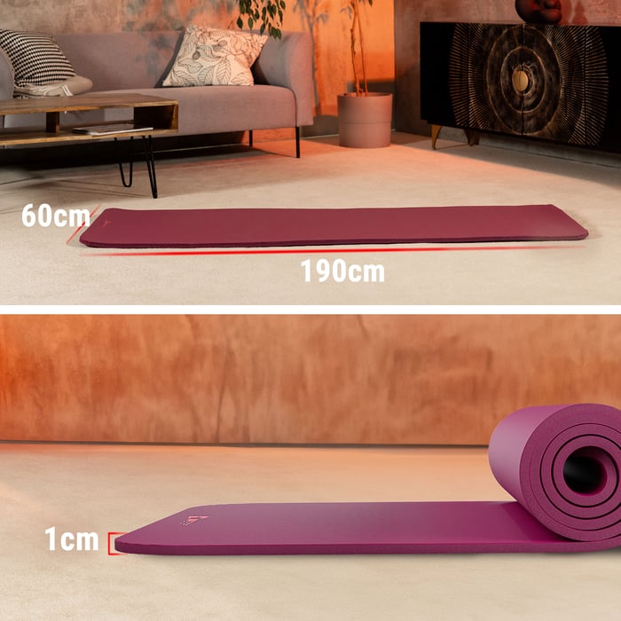afmetingen van de fitnessmat