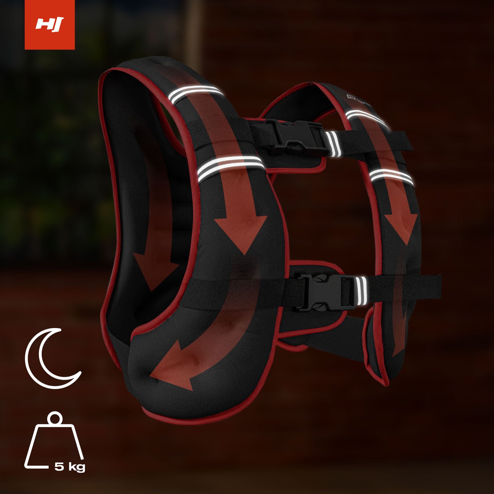 Veilig trainingsvest voor dag en nacht