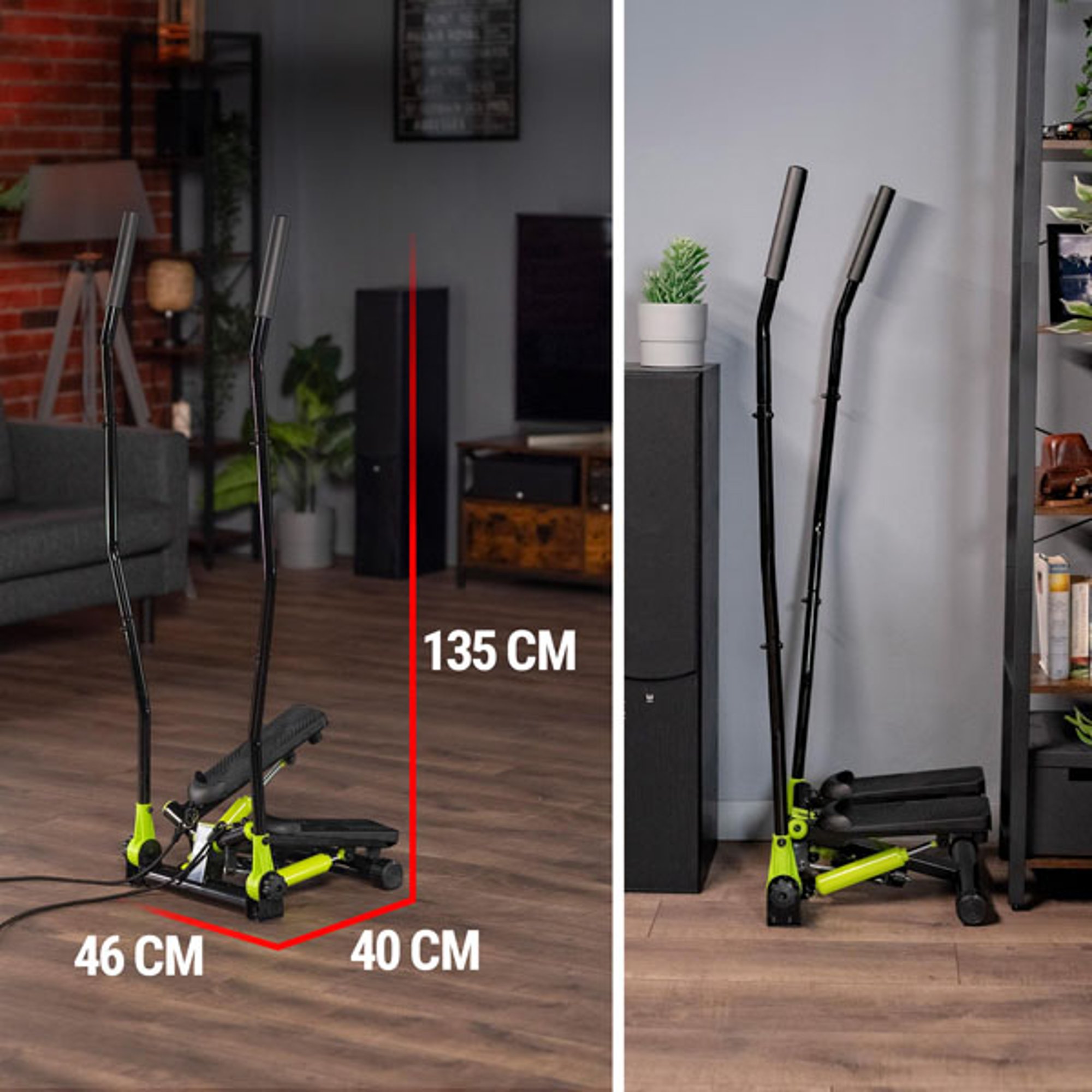Technische gegevens - Stepper 045S met handgrepen van Hop-Sport