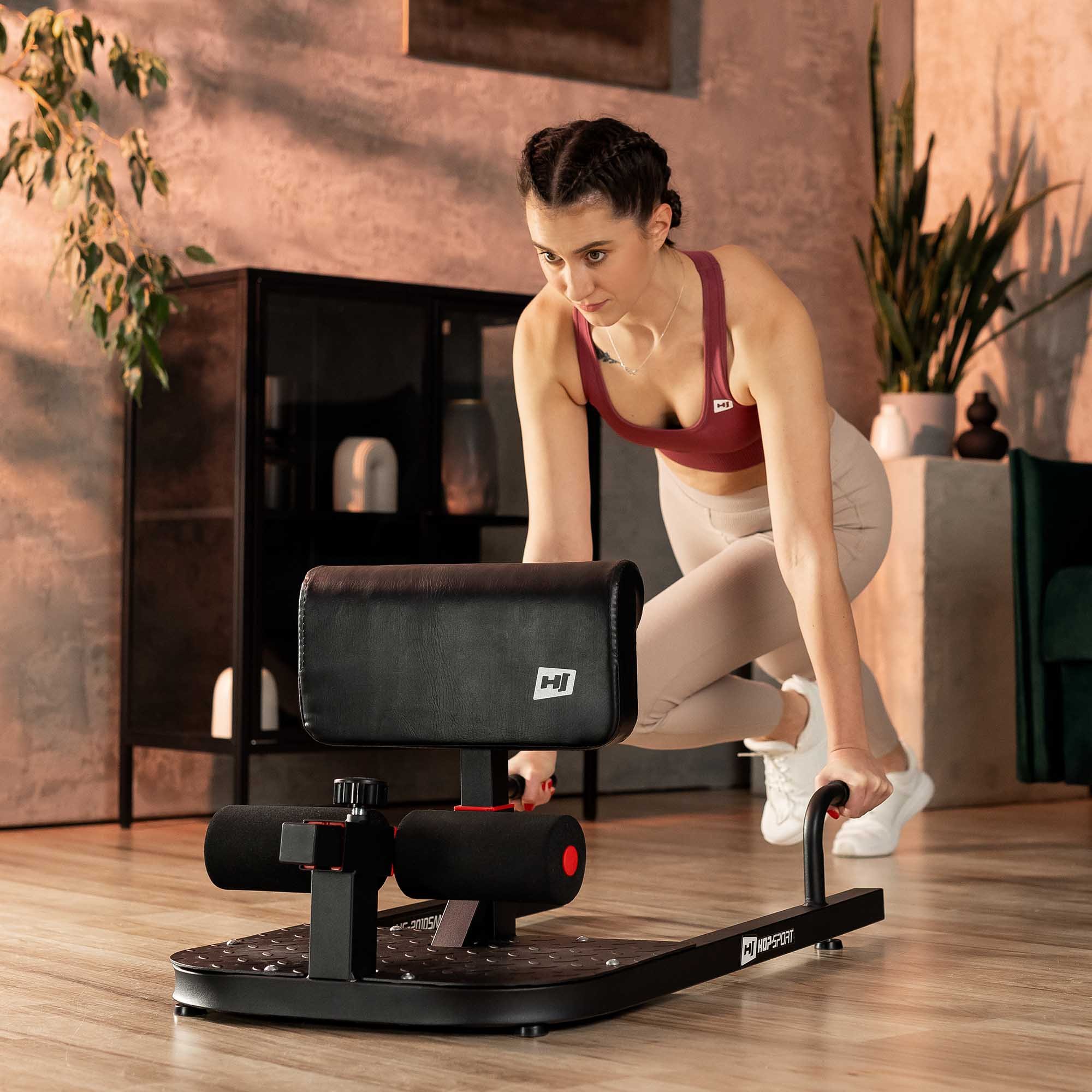 Stevige constructie van de HS-2010SM tijdens push-up training