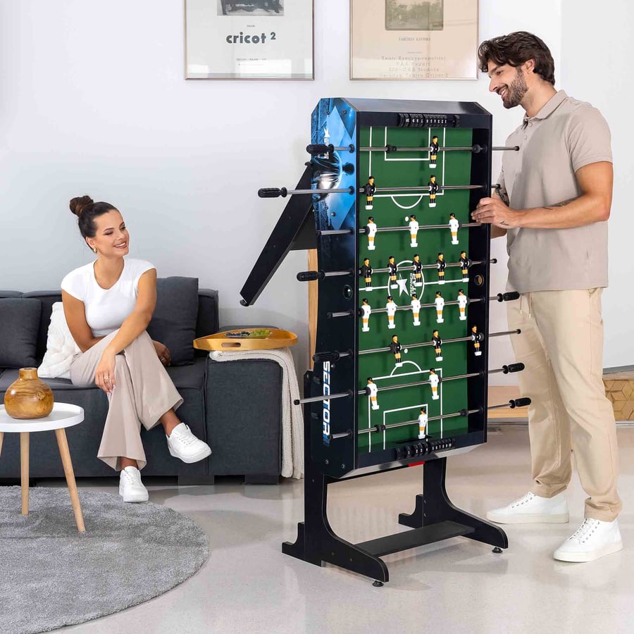 Tischkicker SECTOR- schwarz-wei