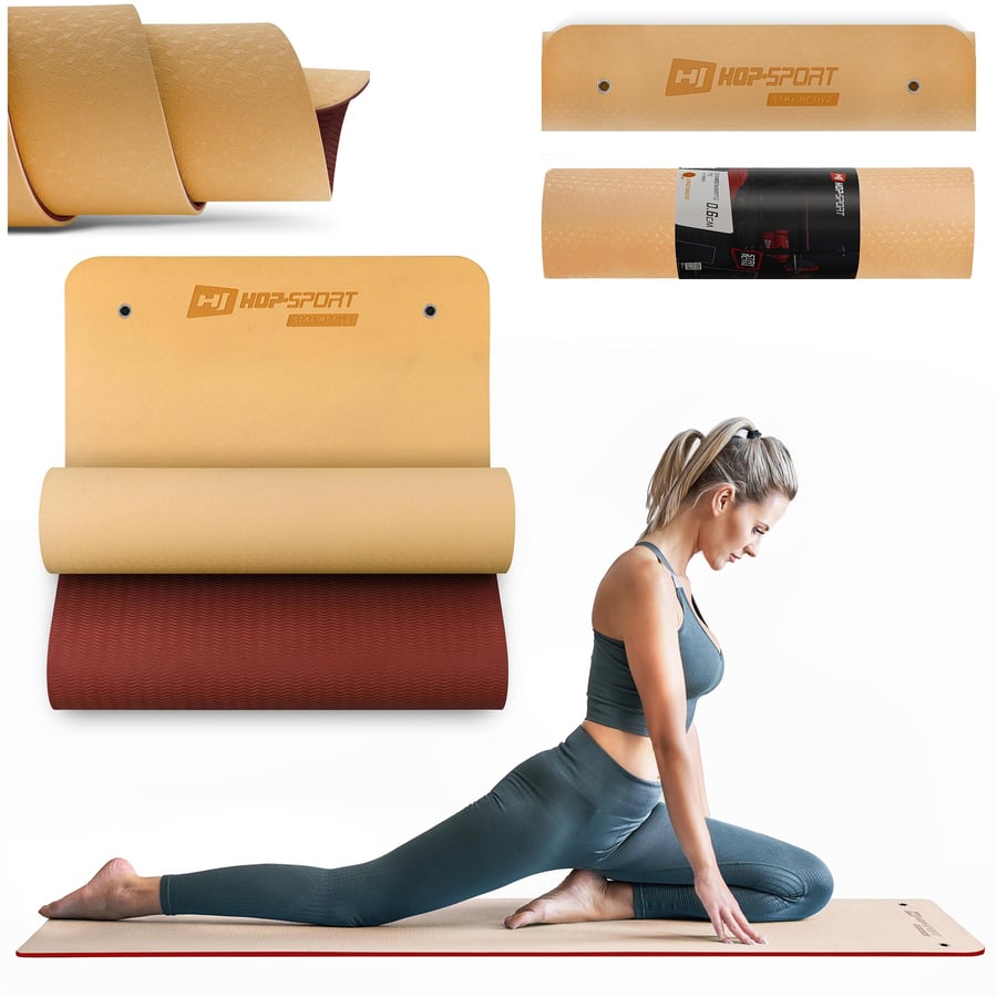Yogamatte TPE mit Ösen 0,8cm HS