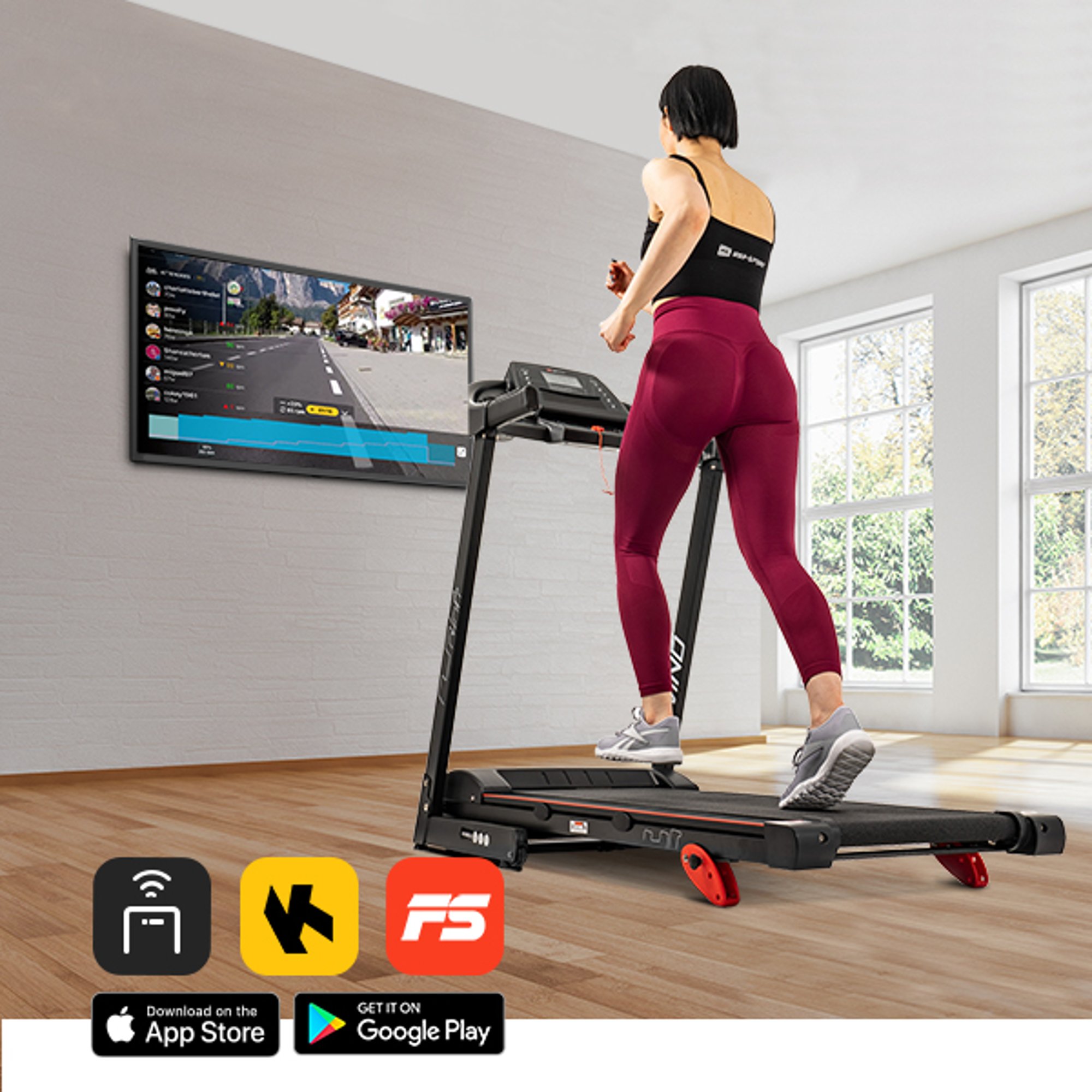 Compatibiliteit met de FitShow en Kinomap applicatie