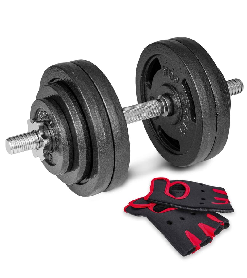 Kurzhantelset aus Gusseisen 1x3