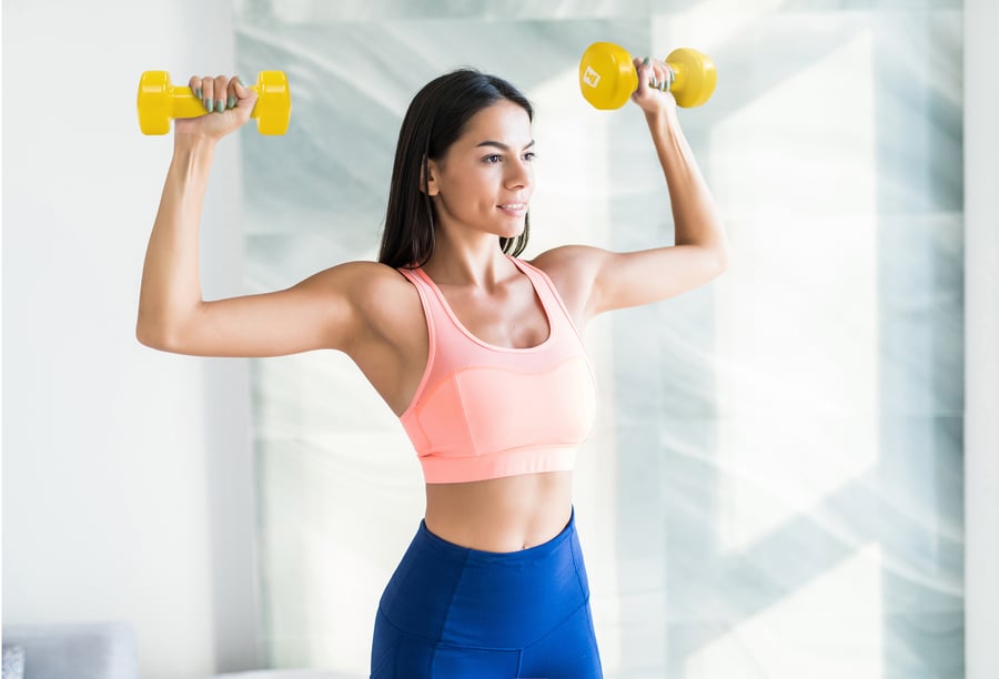 Kurzhantel 2er Set aus Vinyl 2x