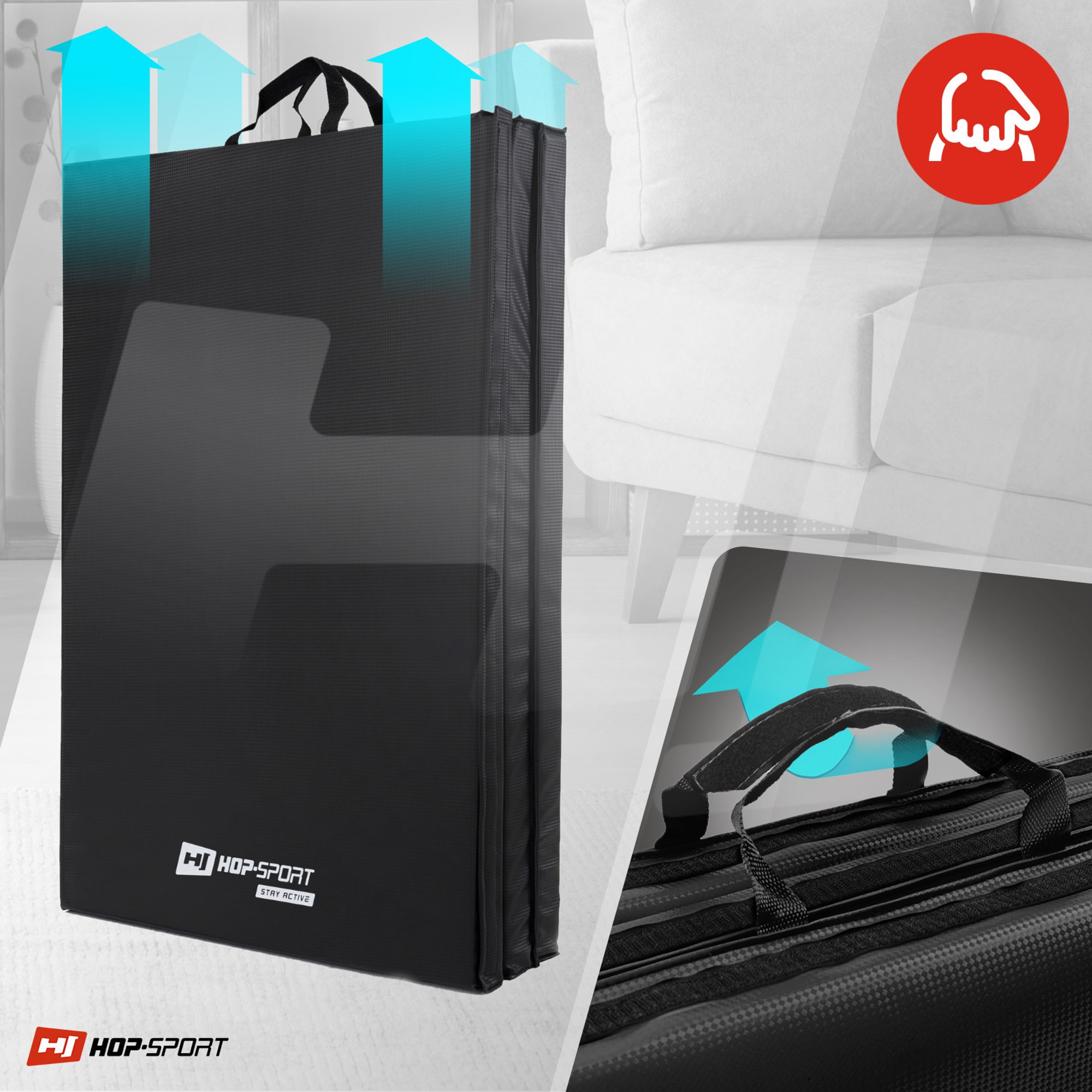 Transportgrepen turnmat zwart