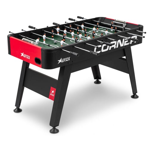 Tischkicker CORNER- schwarz-rot