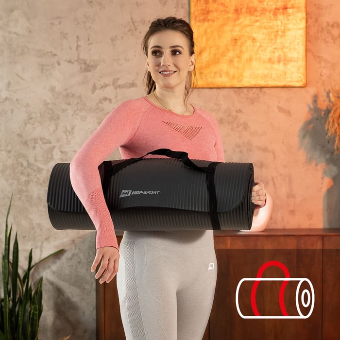 yogamat met draagriem