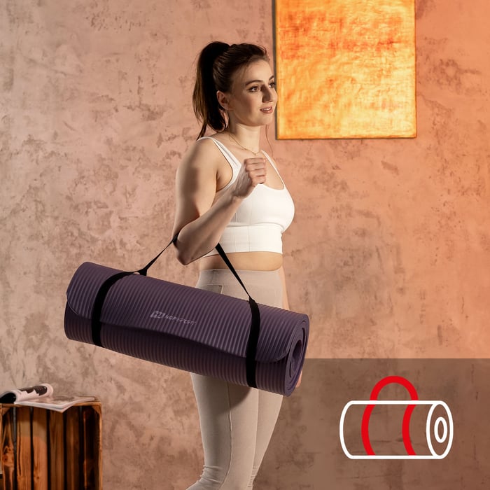 gymnastiekmat met draagriem
