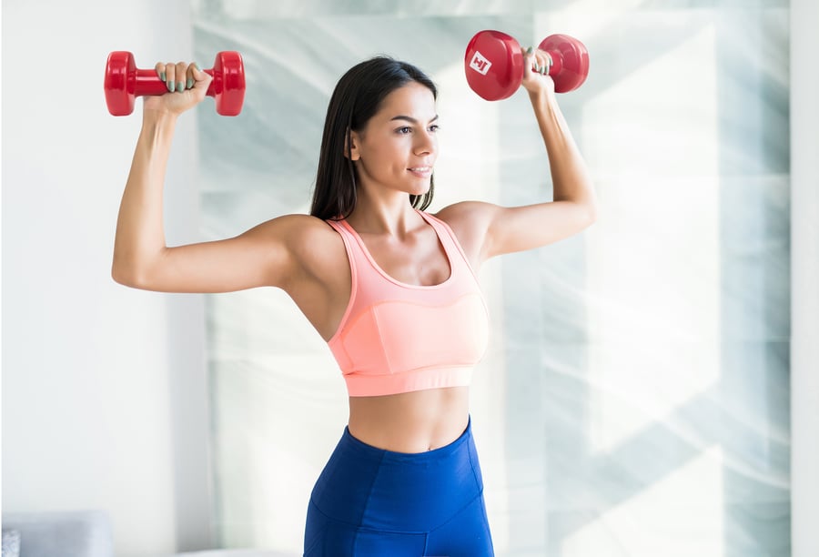 Kurzhantel 2er Set aus Vinyl 2x