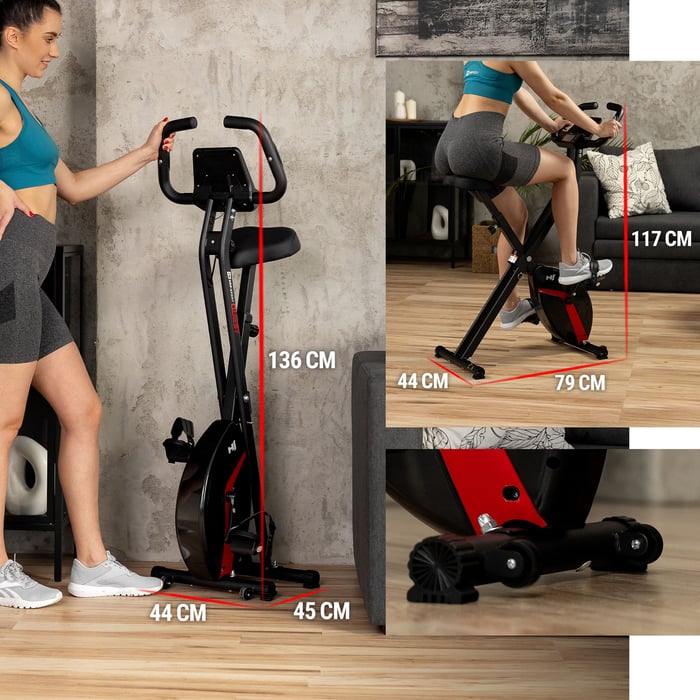 opvouwbare hometrainer met afmetingen