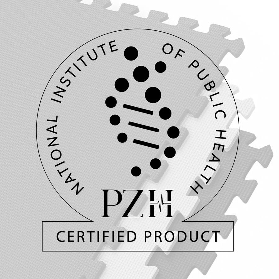 Mata puzzle EVA 2cm czarno/czer - 11