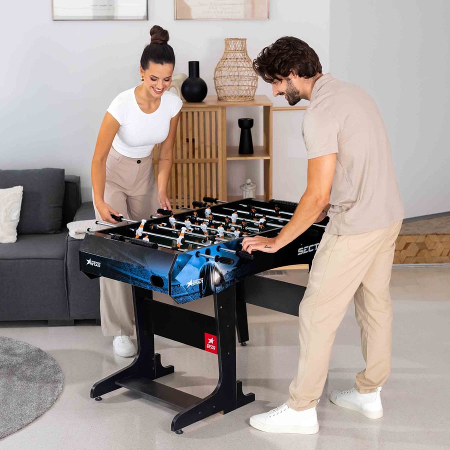 Tischkicker SECTOR- schwarz-wei