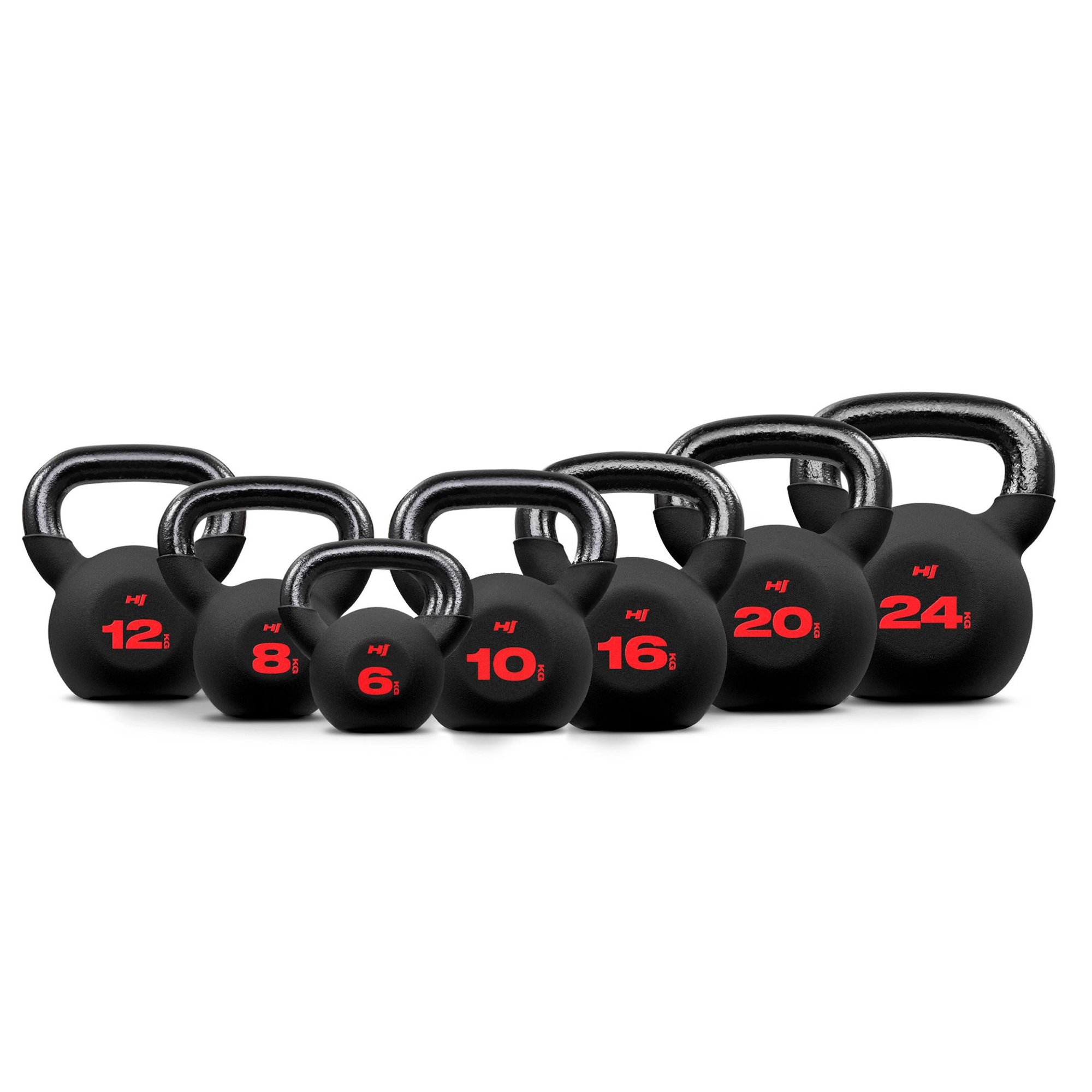 Kettlebells van 6 kg tot 24 kg