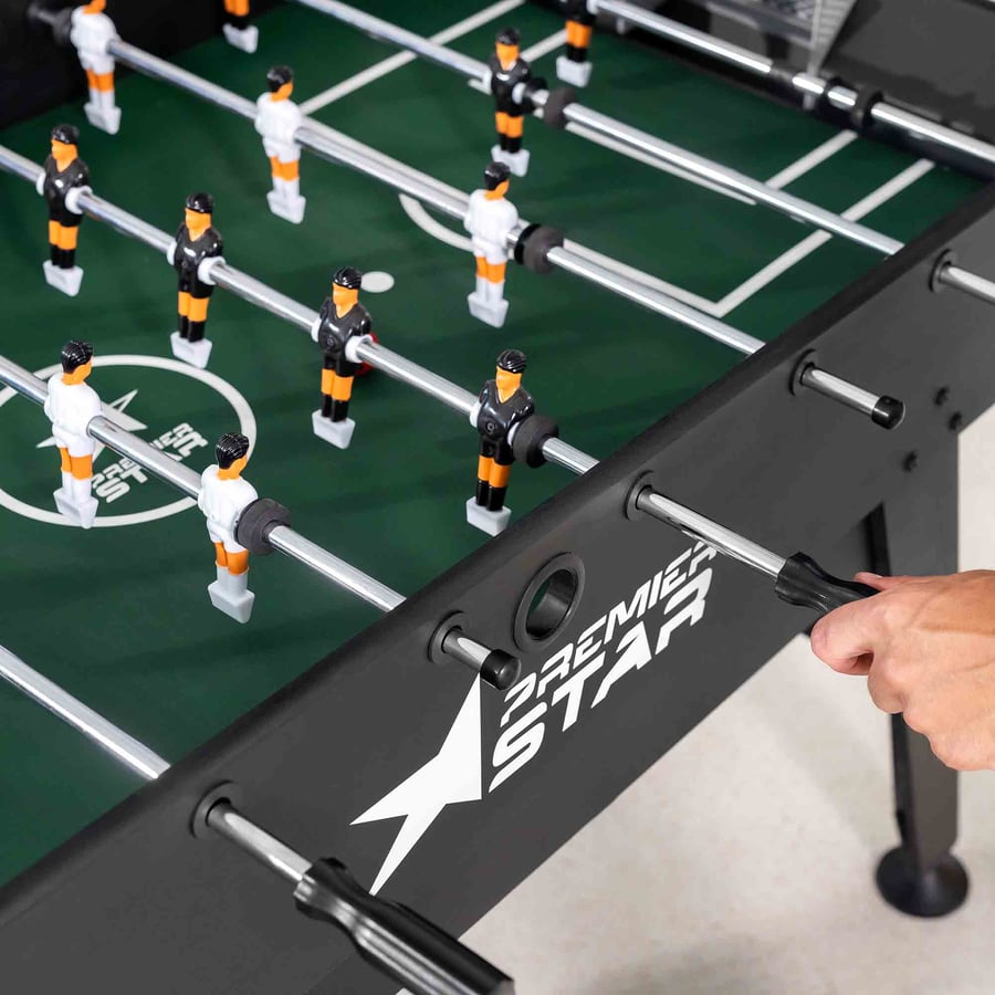 Tischkicker CORNER- schwarz-rot