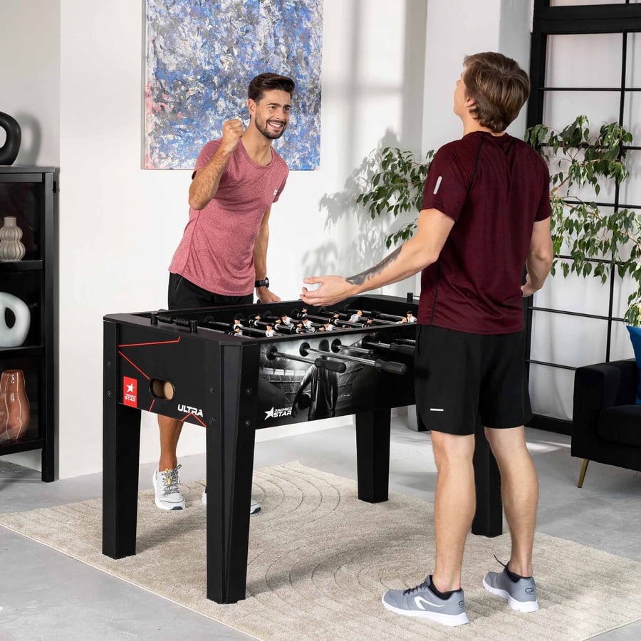 Tischkicker ULTRA- schwarz/weiß