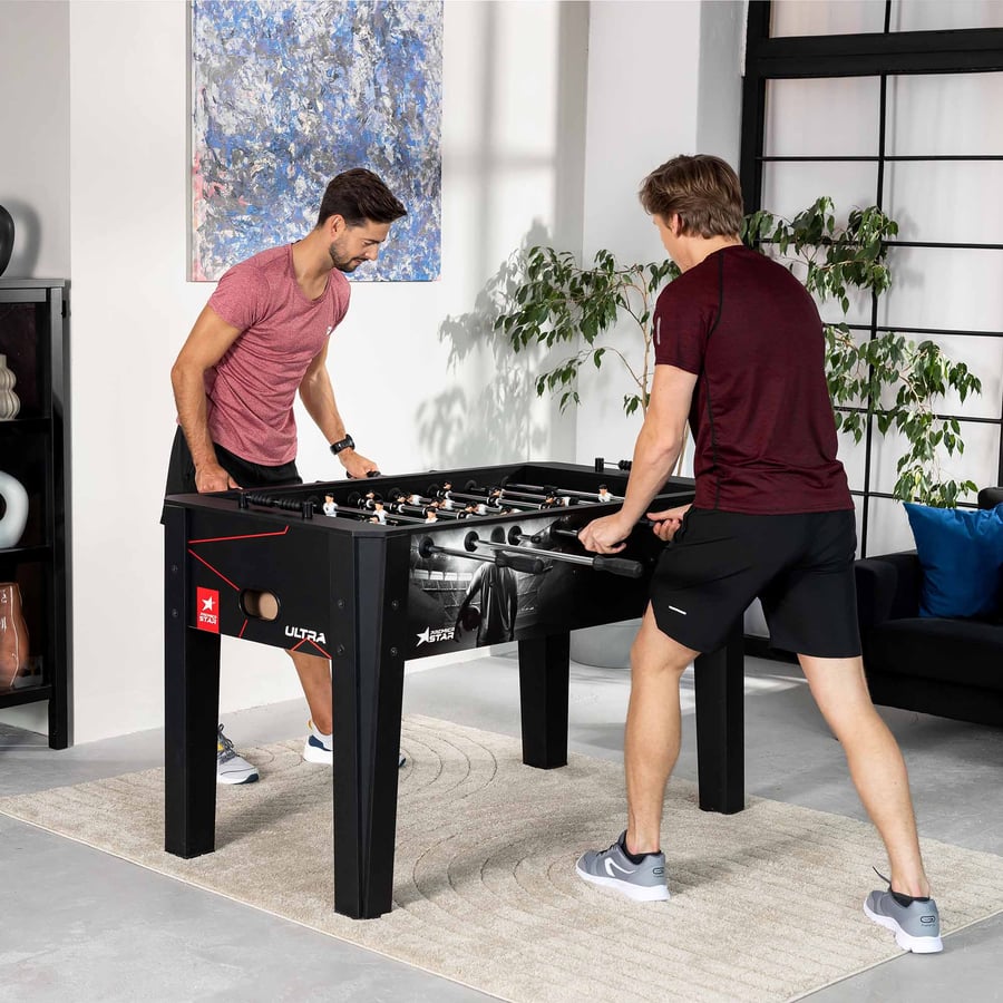 Tischkicker ULTRA- schwarz/weiß