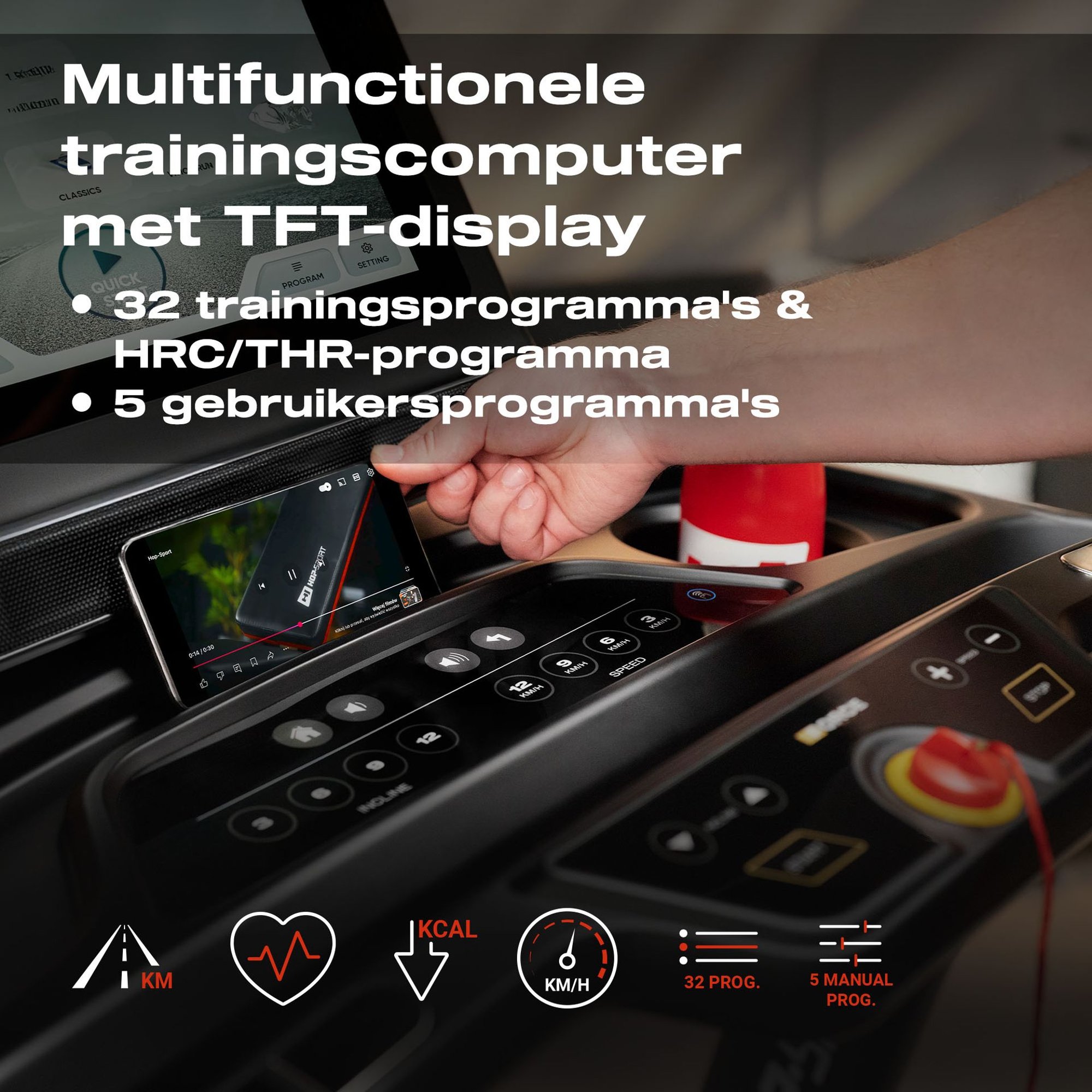 Geavanceerde trainingscomputer en intuïtieve bediening