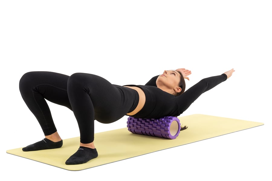 Faszienrolle mit Massagewellen